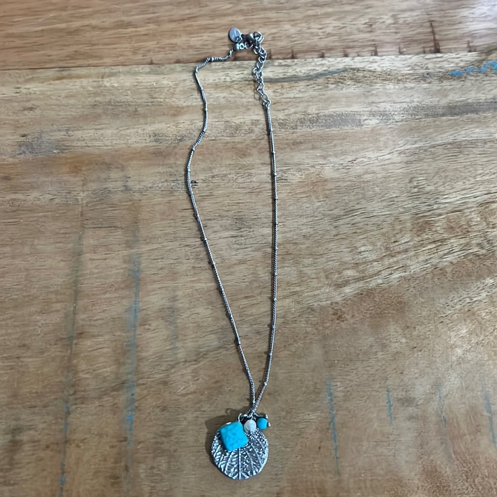 Lia Sophia leaf necklace
